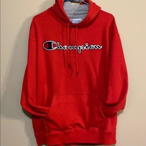 Red Champion Hoodie